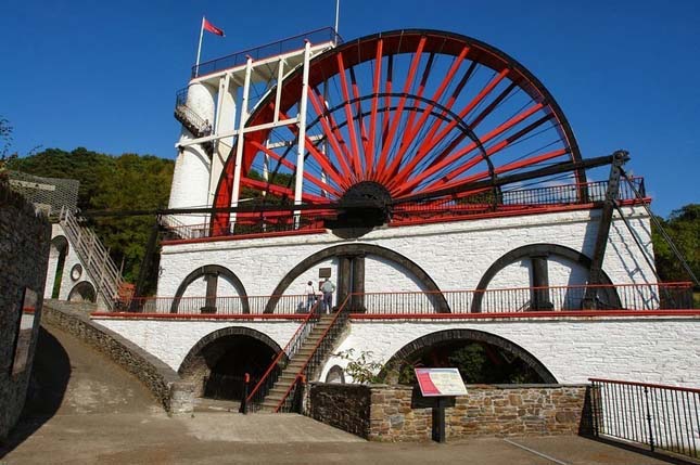 Laxey Wheel a világ legnagyobb tökéletesen működő vízikereke