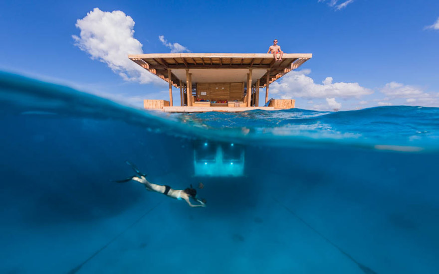 Elképesztő! Víz alatti szobát bérelhetsz Zanzibár úszó hotelében