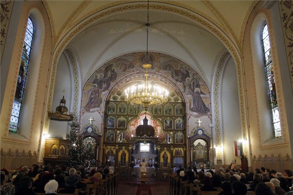 Görög katolikus karácsonyi liturgia Miskolcon