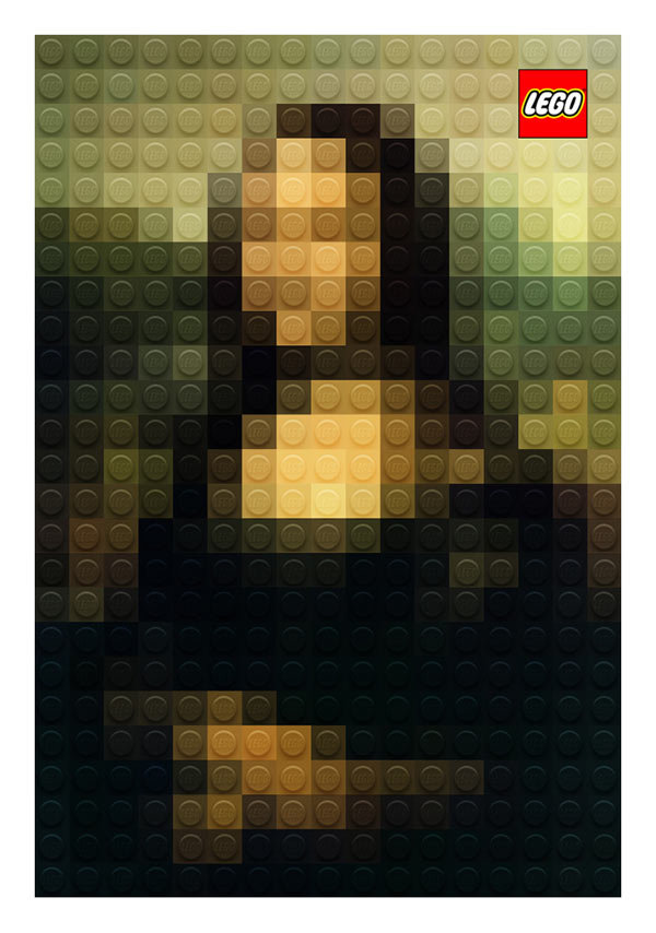 A kreativitás szabadsága : Mona Lisa LEGO-ból