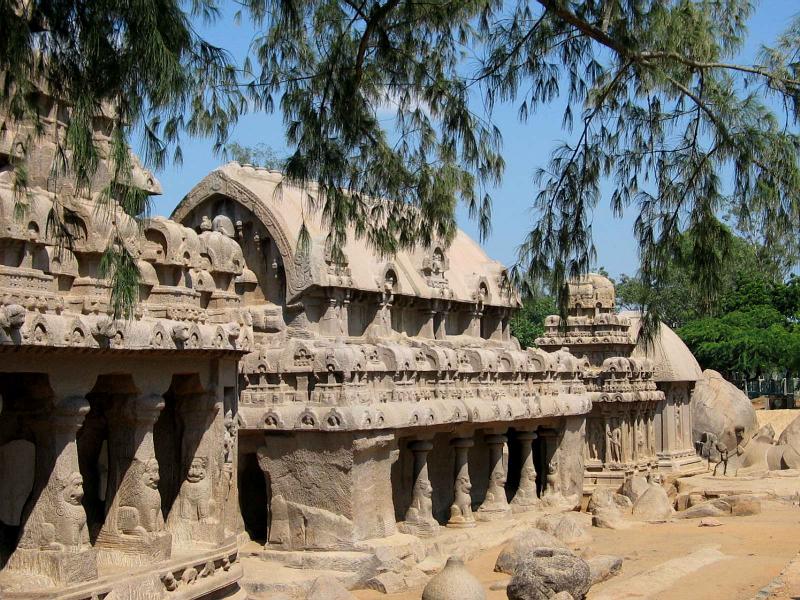 Mamallapuram_Five_Rathas