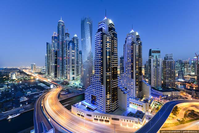 A varázslatos Dubai építészete légifotókon
