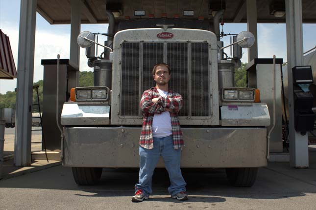 Pennsylvania, USA - Trucker Rob Lillie in front of a truck.  ?(photo credit:  National Geographic Channels/Marcus English)