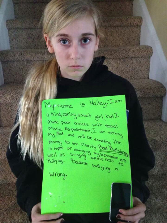 Közösségi médiára feltett képpel bünteti a lányát - fotó