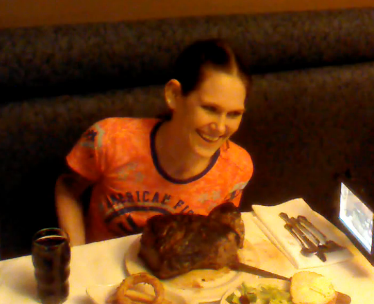 Skinny-Woman-Big-Steak
