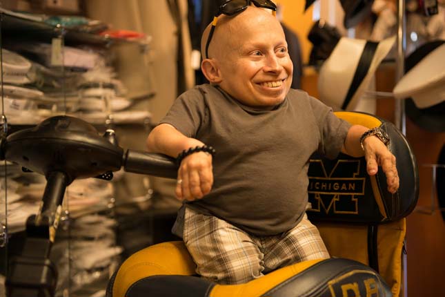81cm tall Verne Troyer is a Hollywood legend, having made a name for himself in the Austin Powers movies. Following on from the franchise, Verne has had a successful acting career and been a regular on the red carpet circuit. But fame has had its downsides and Verne has been burnt by people using his celebrity for their own benefit.  (photo credit:  National Geographic Channels/Ram Gibson)