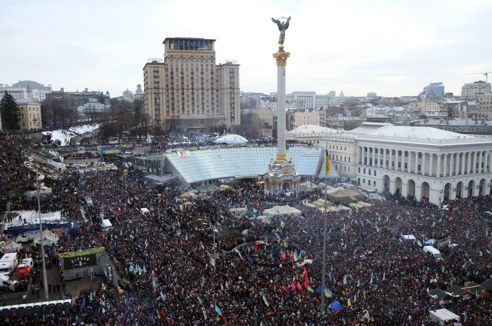 Ukrajnai tüntetések - összecsaptak a tüntetők a rohamrendőrökkel Kijevben