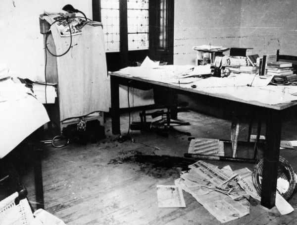 Murder scene where Spanish communist Ramon Mercader assassinated Leon Trotsky in Coyoacan, Mexico