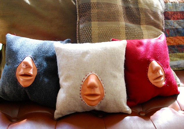 'Let's Make Out' kissing practice pillows, St. Petersburg, Florida, America - Feb 2014