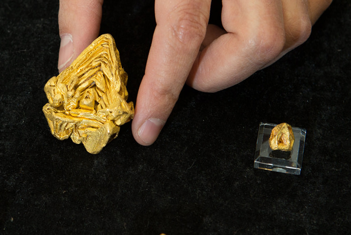 Egyetlen kristályból áll a Venezuelában talált több mint 21 dekás aranyrög