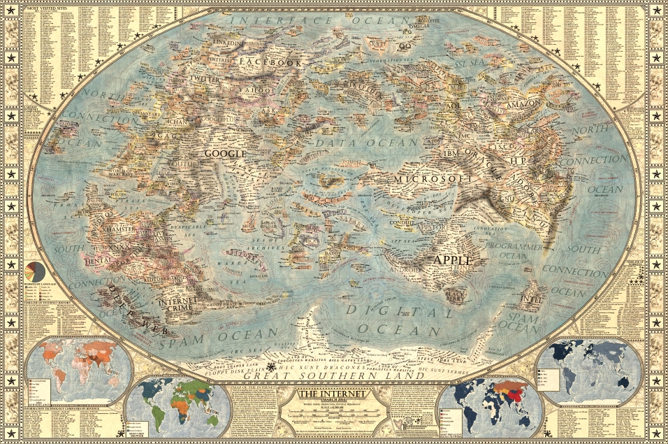 Elkészült az internet óriástérképe