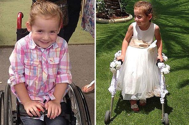 Különleges műtét után járni tud majd a kerekesszékes kislány