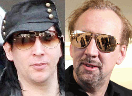 marilyn manson looks like nick cage copy