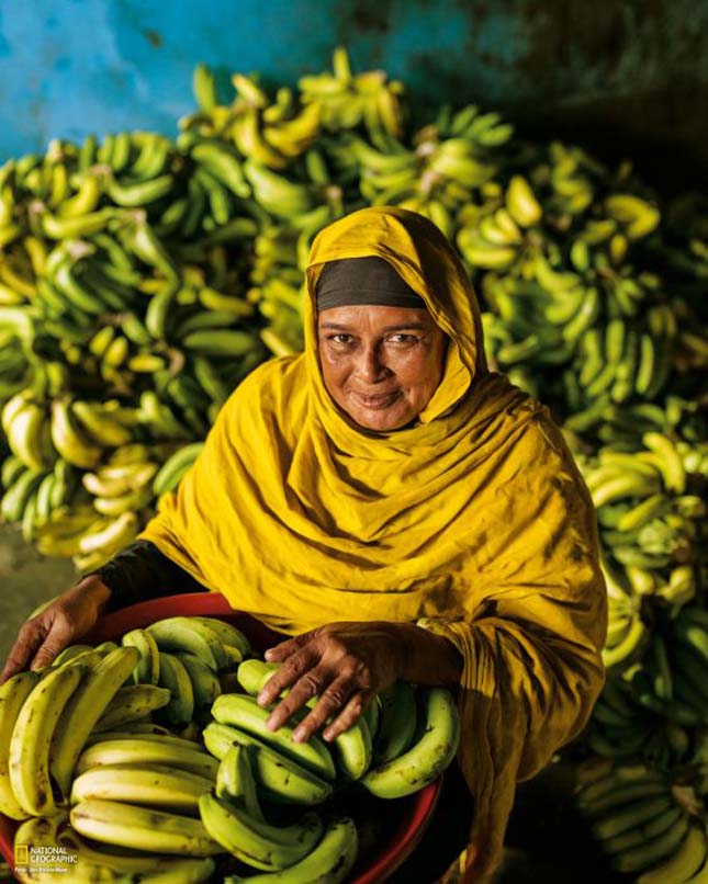 A bangladesi banántermesztő nő 