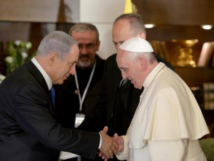 Netanyahu és Ferenc pápa