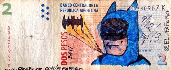 Batman, E.T az argentin bankjegyeken – Képek!
