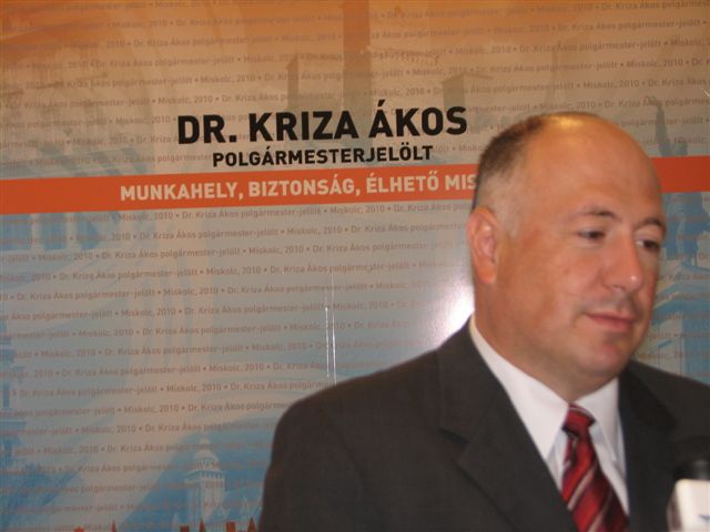 Önkormányzat 2014 - Kriza Ákos a Fidesz miskolci polgármesterjelöltje
