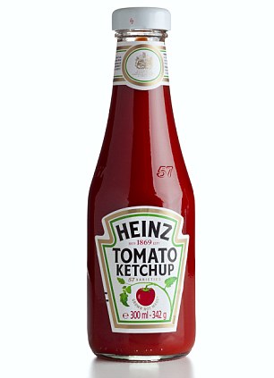 Heinz ketchup bottle isolated