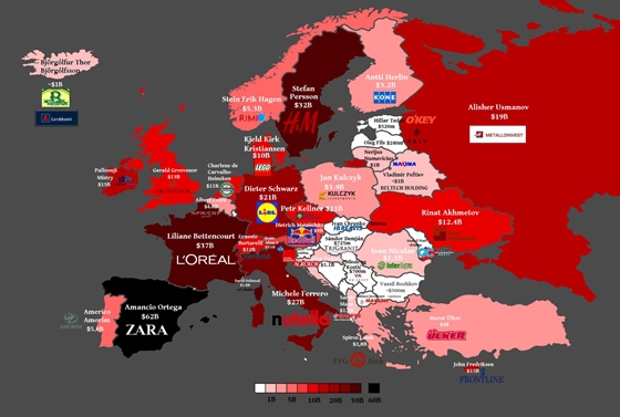 Ők a leggazdagabbak az európai országokban - infografika