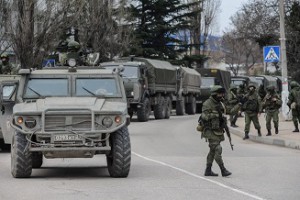 Ukrajina Balaklava Krym Rusko vojaci násilie