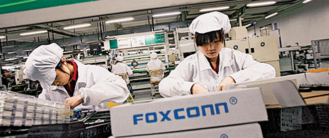 Húszezer embert vesz fel Kínában a Foxconn