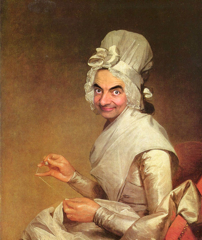 Ilyen lenne Mr. Bean világhírű festményekre téve