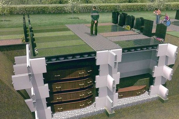 Ilyen lesz majd a jövő temetője?  – fotó