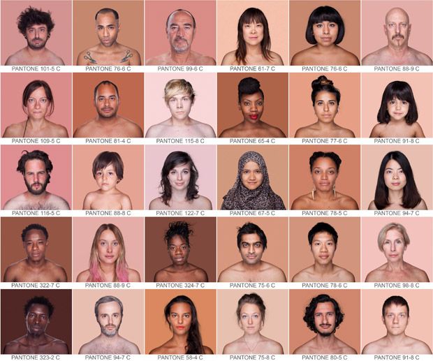 Színkódolta az embereket bőrszínük alapján egy fotós! - képek