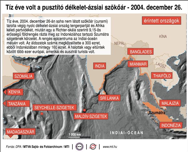 Tíz éve volt a pusztító délkelet-ázsiai szökőár - 2004. december 26.
