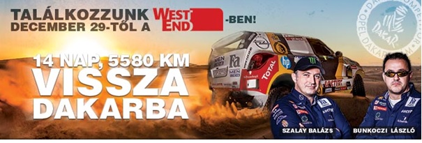 15 km-t sem tett meg Szalay-Bunkoczi páros a Dakar, azaz Africa Race-n