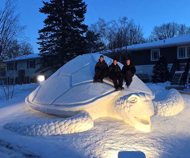 Alkossunk kreatív hó szobrokat!