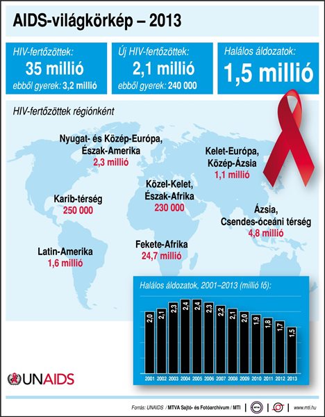 AIDS-világkörkép - 2013