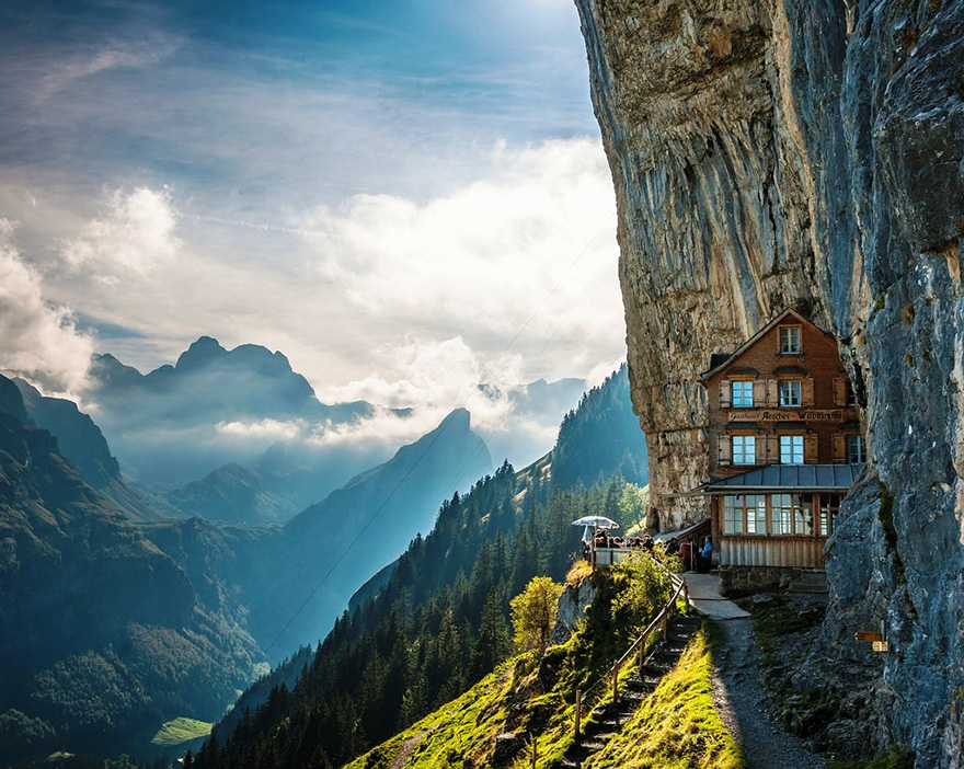 Äscher szikla, Svájc