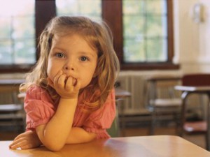 Little Girl in Classroom