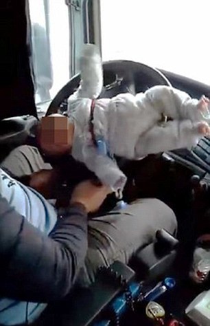 VID: Dad Slammed For Strapping 1 Month Baby To Steering Wheel