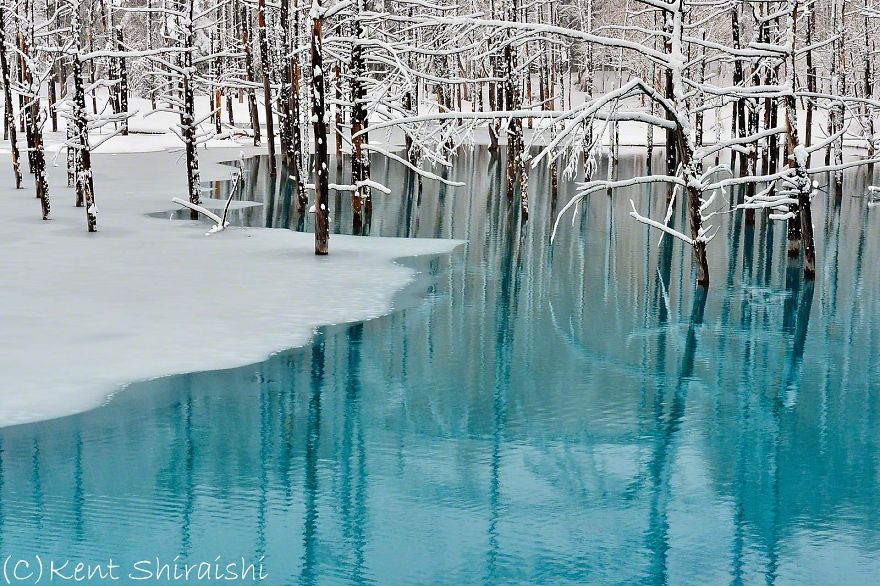Csodálatos szépségű képek egy japán tóról