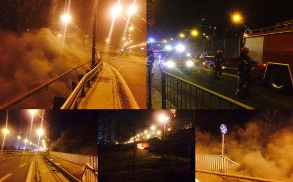 Varsóban eloltották a Lazienkowski hídon keletkezett tüzet