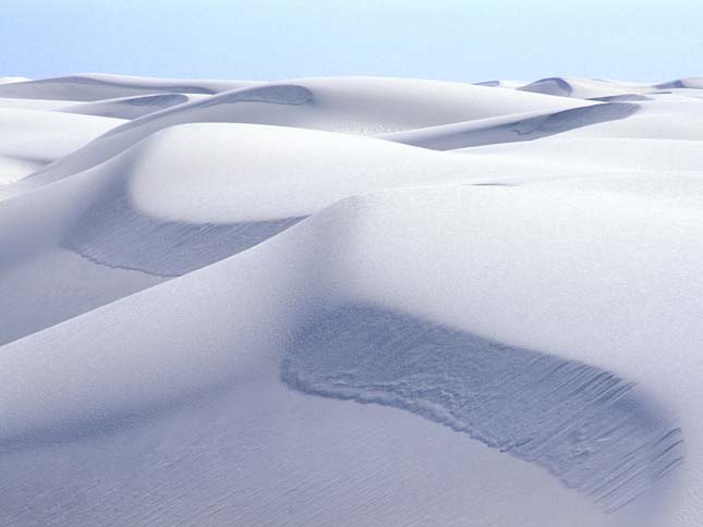 USA New Mexico White Sands National Monument white sand dunes