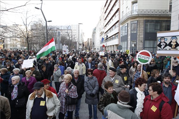 Korrupcióellenes tüntetés Budapesten