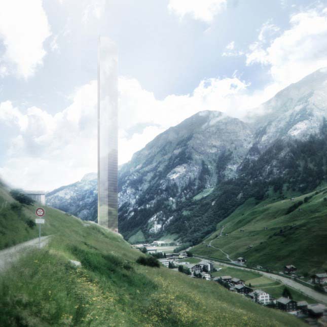 A svájci Alpokban 381 méter magas luxushotelt építenének