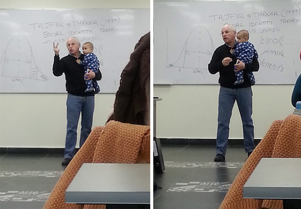 Az egyetemi órán felsírt egy diák babája, a professzor elképesztően reagált!