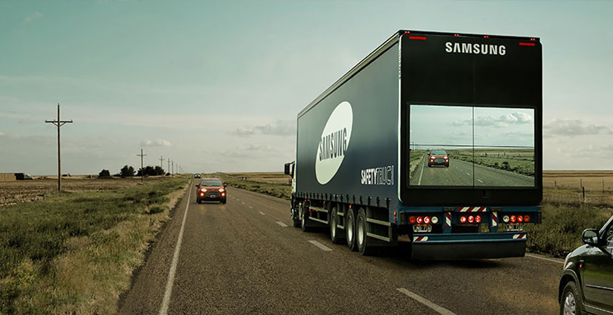 Kamionok előzésében segít a Samsung