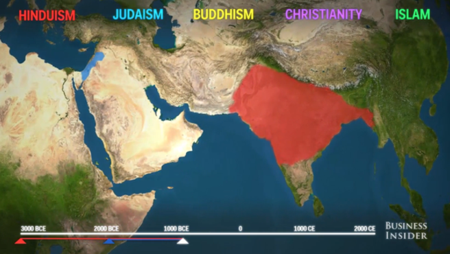 Így terjedt el az 5 világvallás a kezdetektől egészen napjainkig – videó