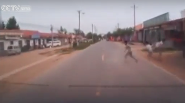 Túlélte a 7 éves fiú, hogy az autó elé kiszaladva több métert repült – sokkoló videó 18+