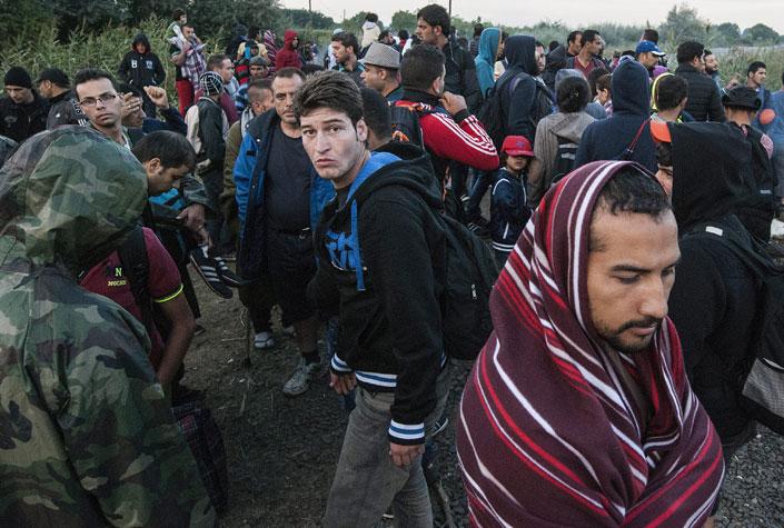 Illegális bevándorlás - Röszkére folyamatosan érkeznek a migránsok