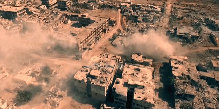 Döbbenetes felvétel a damaszkuszi frontvonalról