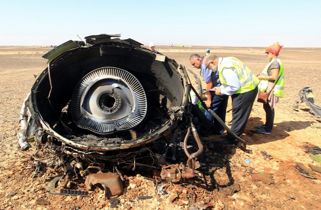 Egyiptomi lap: robbanás történt a szerencsétlenül járt orosz gép hajtóművében