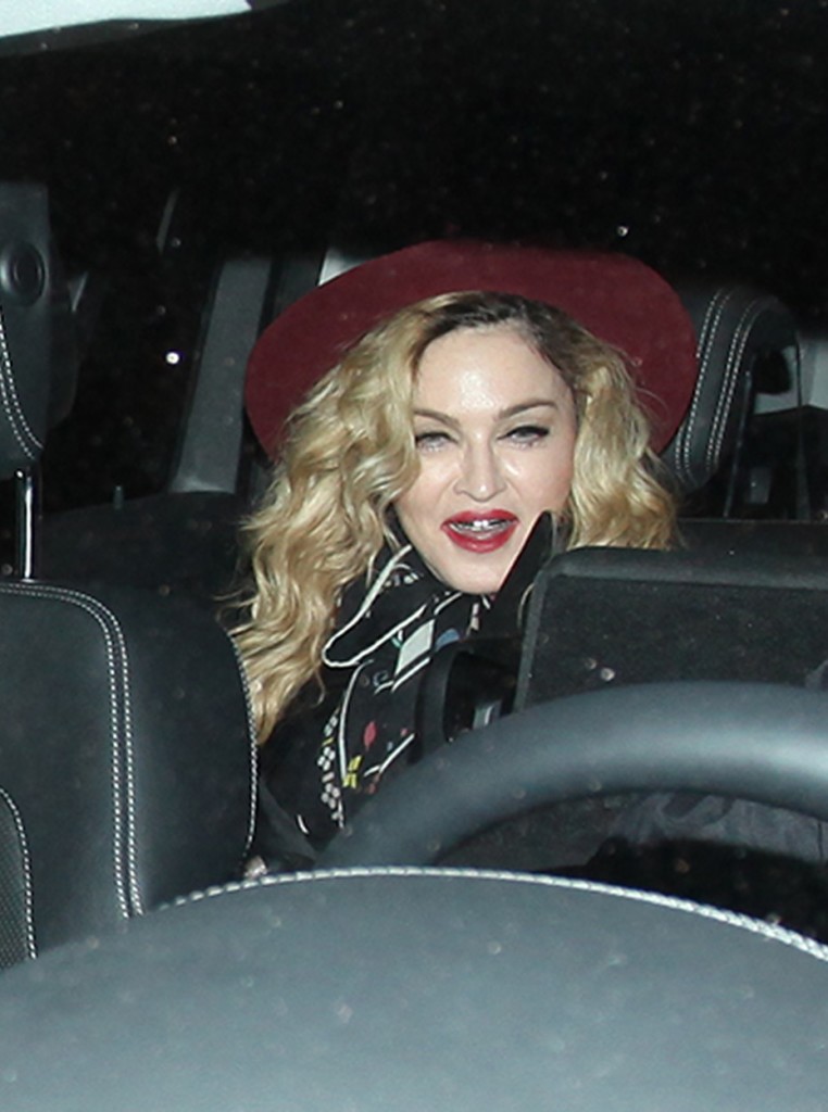 Madonna celebrates Thanksgiving Day with a dinner and party in Barcelona