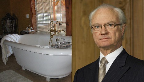 Betiltaná a kádban fürdést a svéd király