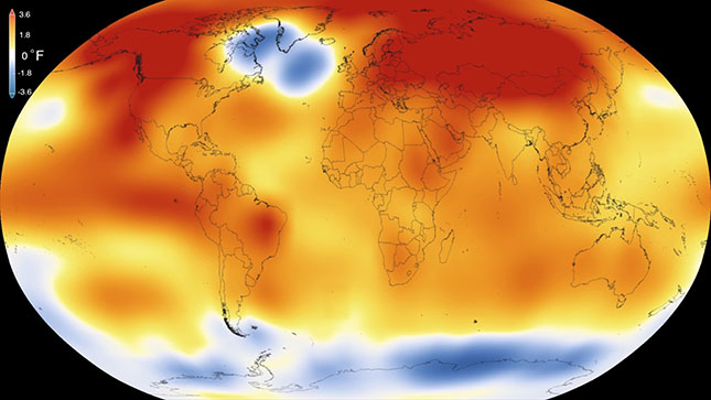 A NASA friss animációja a globális felmelegedésről – videó